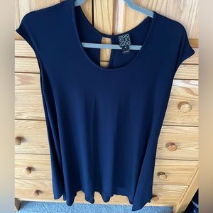 Ciara Sun Moon high lo dress navy Medium